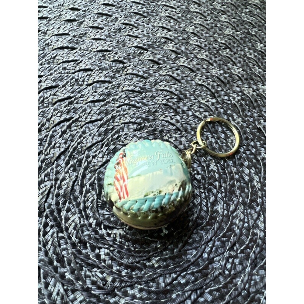 Vintage Keyring Niagara Falls New York BASEBALL Keychain
